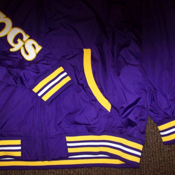 MINNESOTA VIKINGS Reversible Hooded Jacket   LARGE - Picture 6 of 11